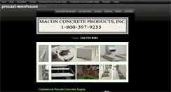 Desktop Screenshot of maconconcreteproducts.com